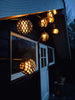 Solcellelyskjede 10 stk LED-kuler - Svart
