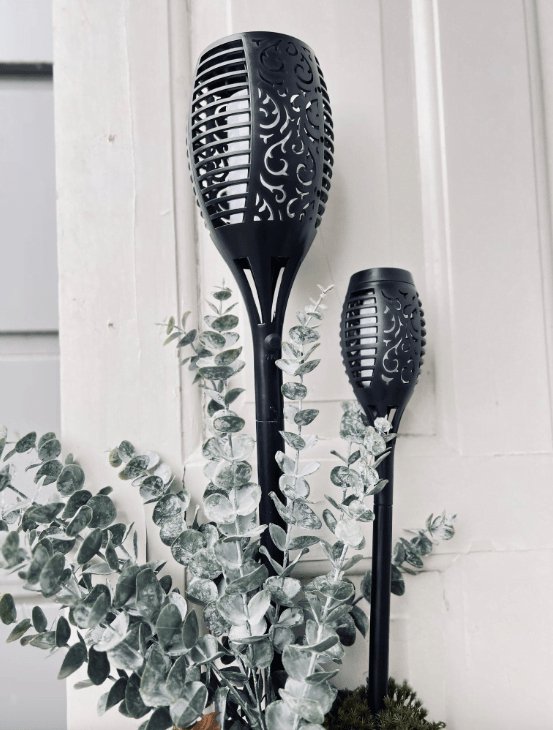 Solcelle XL fakkel Ekstra lystid - H 82cm - VIAMAJA.DK