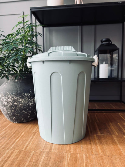 Spand med låg til opbevaring - Dusty green - VIAMAJA.DK