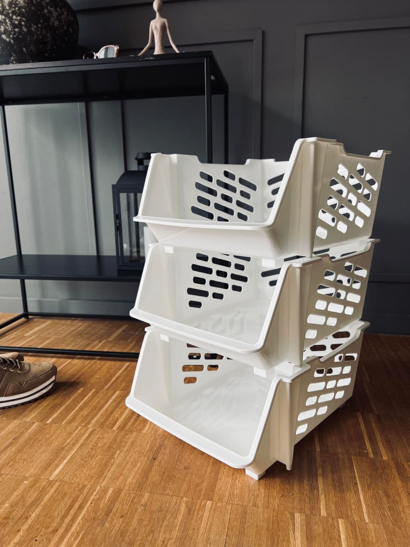 Stabelbar organizer - Hvid - VIAMAJA.DK