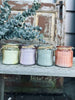 Stearinlys – Mix pastell i glass