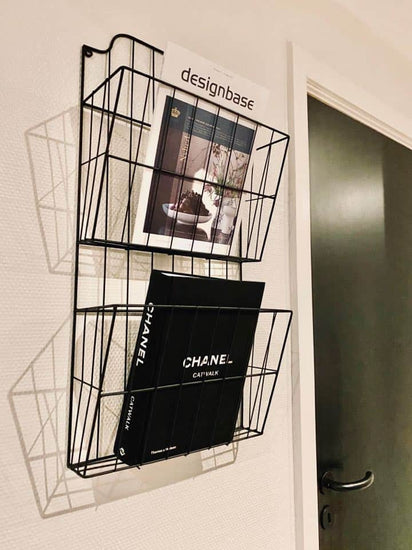 Stor Magasinholder i sort metal - VIAMAJA.DK