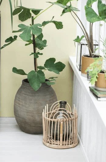Stor smuk keramik vase riflet - VIAMAJA.DK