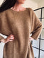 Strik kjole Cozy – Camel - VIAMAJA.DK
