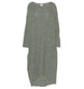 Strik kjole Cozy - Dusty green - Onesize - VIAMAJA.DK