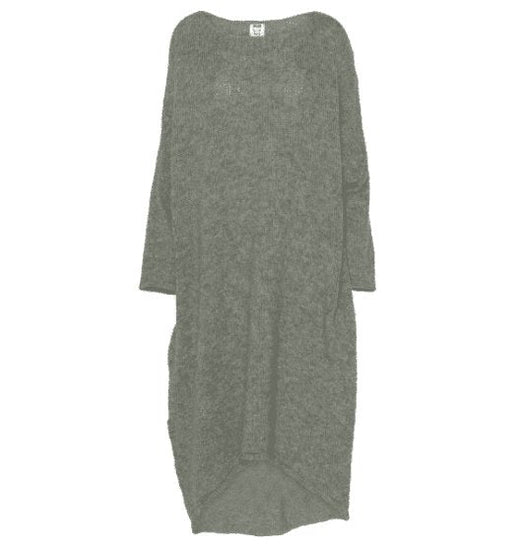 Strik kjole Cozy - Dusty green - Onesize - VIAMAJA.DK