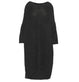 Strik kjole Cozy – Sort – Stor one size - VIAMAJA.DK