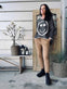 Strik SMILE Brown Oversize - VIAMAJA.DK