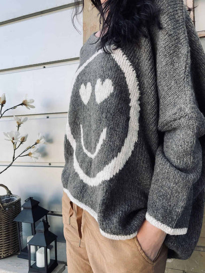 Strik SMILE Brown Oversize - VIAMAJA.DK