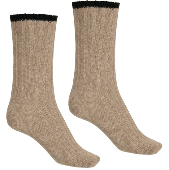 Strømper kashmere beige - VIAMAJA.DK