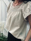 Summer Top beige - VIAMAJA.DK