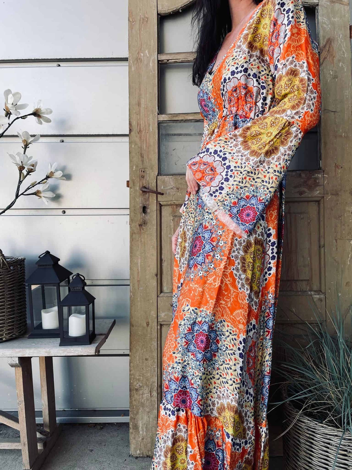 Summerdress Orange - S/M - VIAMAJA.DK