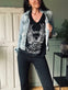 T-shirt CALIFORNIA – Black oversize - VIAMAJA.DK