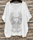 T-shirt CALIFORNIA – White oversize - VIAMAJA.DK