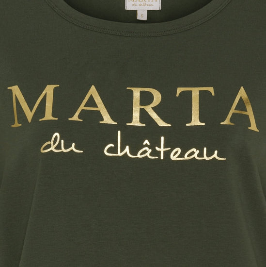 T - shirt Marta military - VIAMAJA.DK