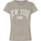 T - shirt NEW YORK Beige - VIAMAJA.DK