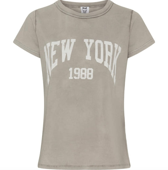 T - shirt NEW YORK Beige - VIAMAJA.DK