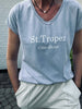 T-skjorte ST. TROPEZ Soft blue