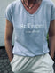 T - shirt ST. TROPEZ Soft blue - VIAMAJA.DK