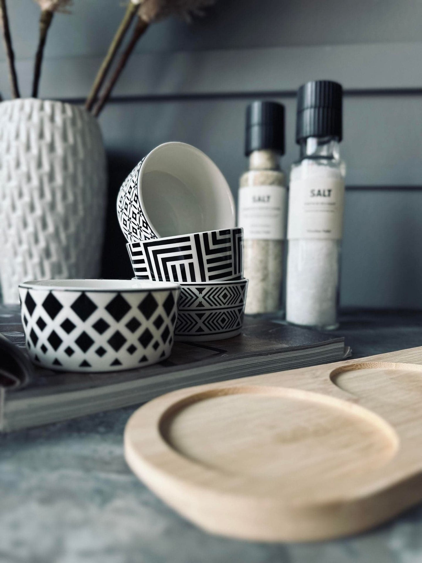 Tapas bakke m. 4 skåle - VIAMAJA.DK