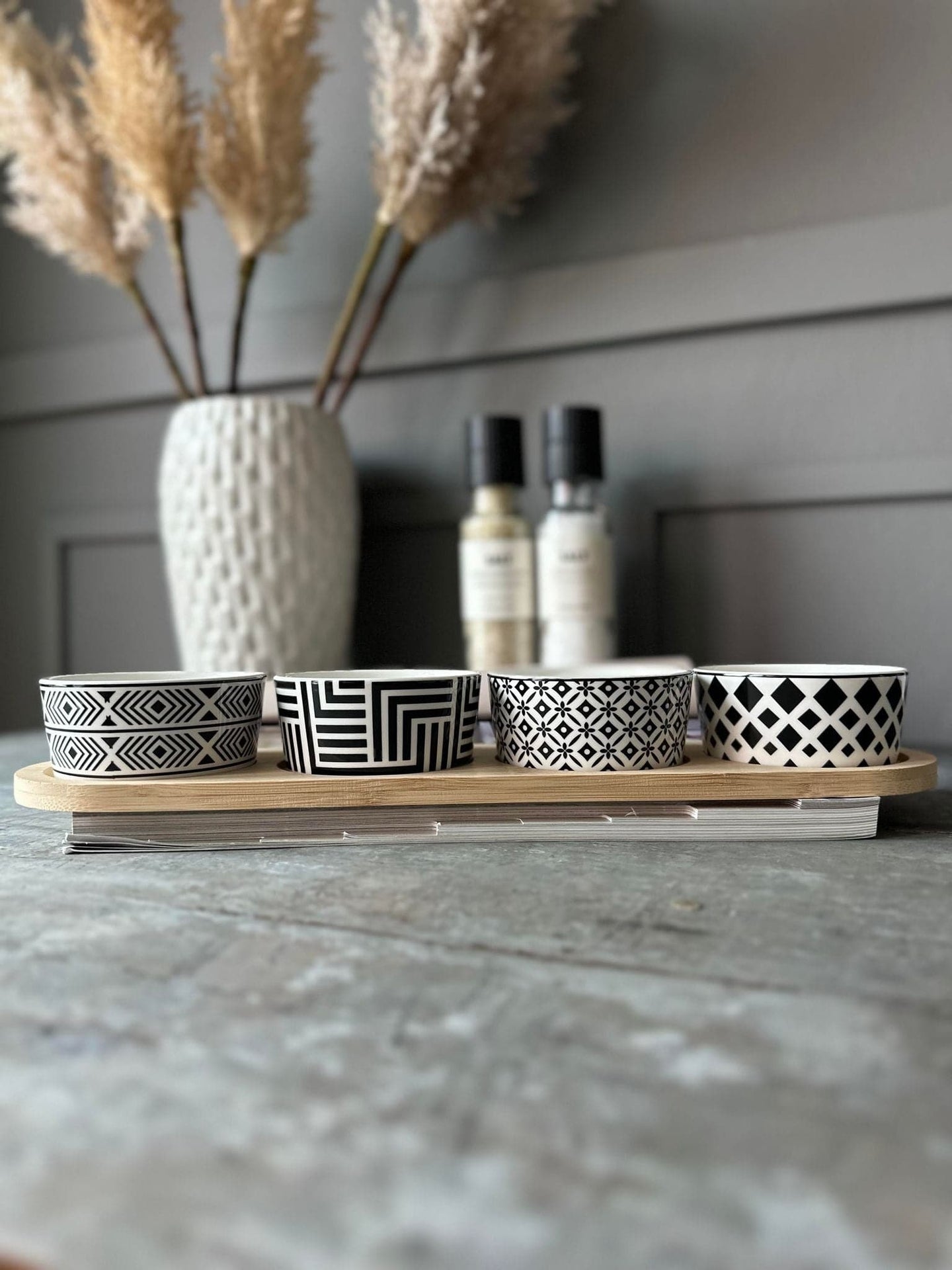 Tapas bakke m. 4 skåle - VIAMAJA.DK