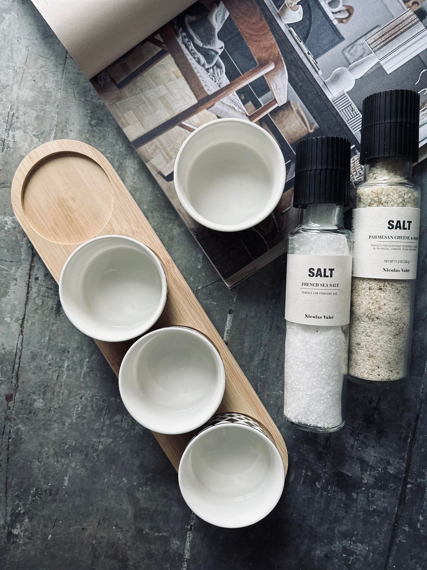 Tapas bakke m. 4 skåle - VIAMAJA.DK