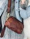 Taske / clutch - RIMA - Lækker Brandy skind - VIAMAJA.DK