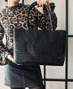 Veske Croco Black leather