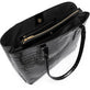 Taske Croco Black leather - VIAMAJA.DK