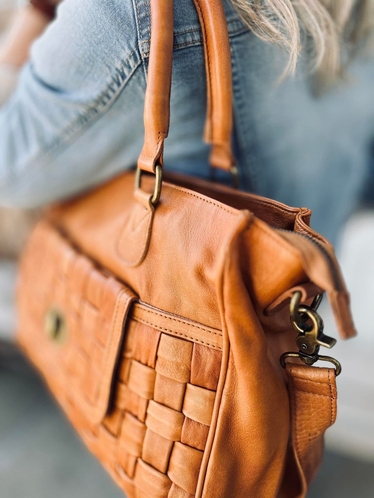 Taske KATIE cognac - VIAMAJA.DK