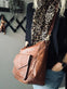 Taske m. lomme på front - Walnut / Gold - VIAMAJA.DK