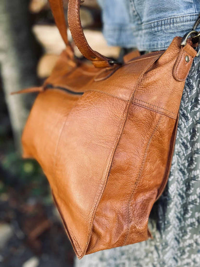 Taske MARY – Cognac - VIAMAJA.DK
