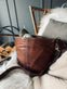 Taske Medium Walnut / Gold - VIAMAJA.DK