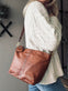 Taske Medium Walnut / Gold - VIAMAJA.DK