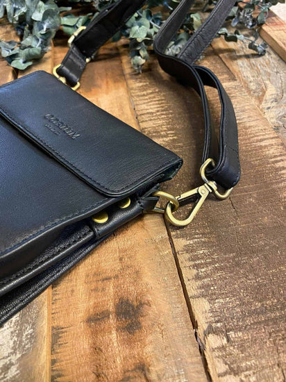 Taske MILLE crossbody - Sort skind - VIAMAJA.DK