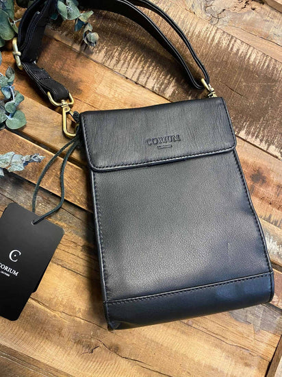 Taske MILLE crossbody - Sort skind - VIAMAJA.DK