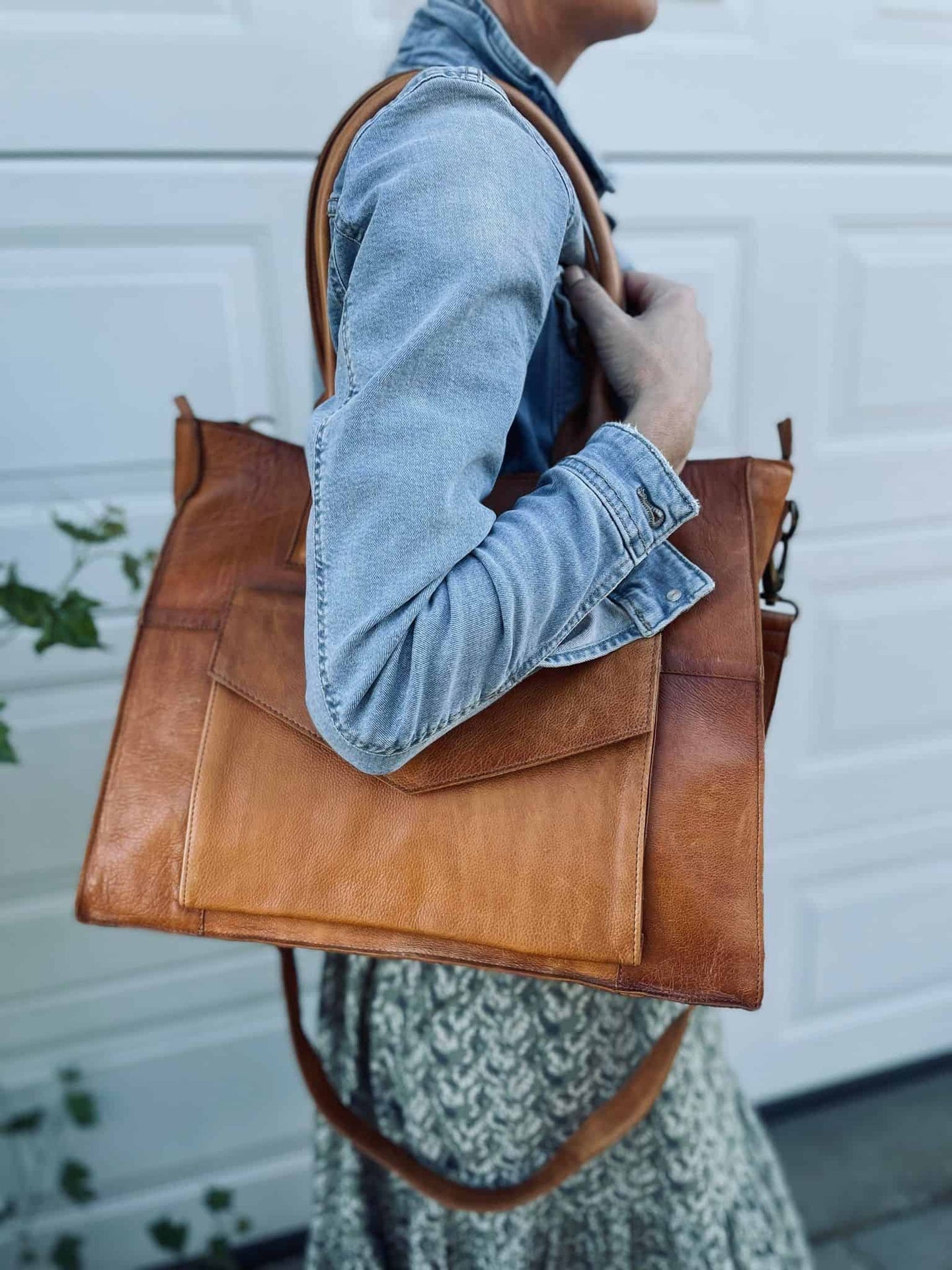 Taske Ofelia - Big Cognac - VIAMAJA.DK