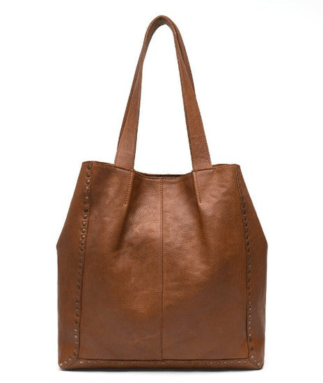 Taske Raw Vintage cognac - VIAMAJA.DK