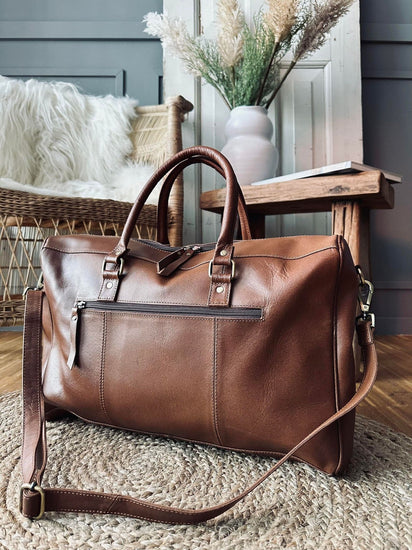 Taske Spencer – Cognac leather - VIAMAJA.DK