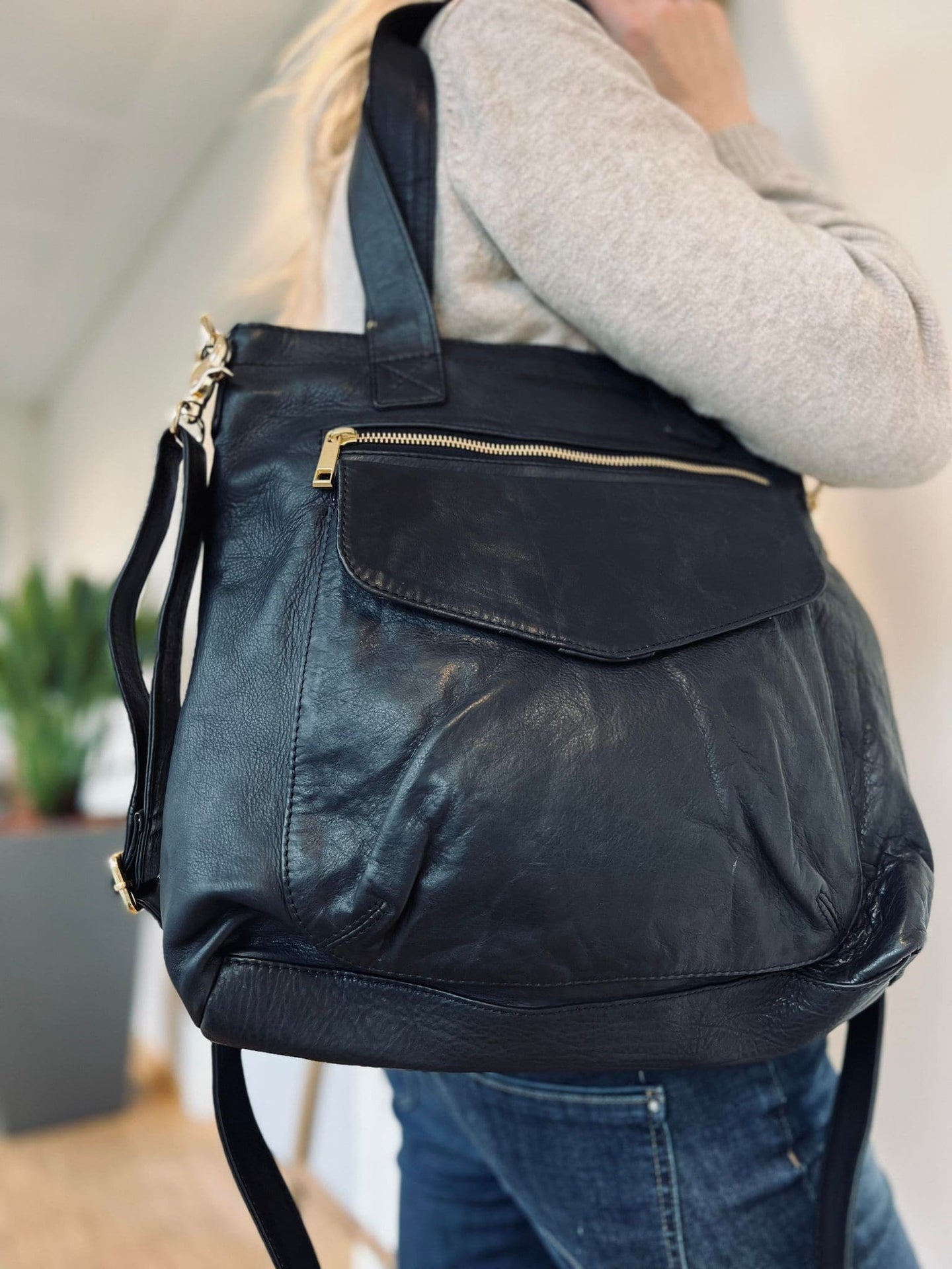 Taske - WORK LADY i blødt skind - VIAMAJA.DK