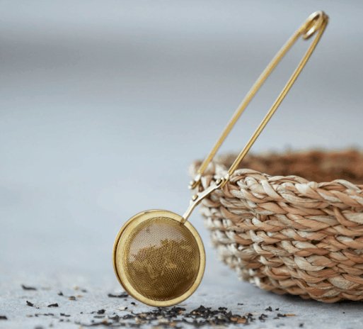 Tea Infuser - Mesh, Guld - VIAMAJA.DK