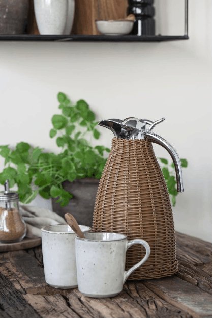 Termokande brun polyrattan flet - VIAMAJA.DK