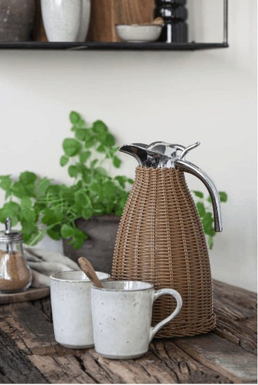 Termokande brun polyrattan flet - VIAMAJA.DK