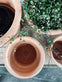Terracotta sæt af 4 potter - AFHENTER TILBUD - VIAMAJA.DK