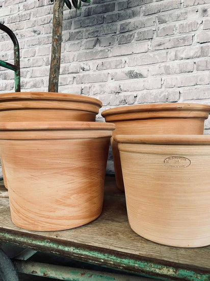 Terracotta sæt af 4 potter - AFHENTER TILBUD - VIAMAJA.DK
