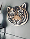 TIGER HOVED I ULD - 50X50 - VIAMAJA.DK