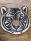 TIGER HOVED I ULD - 50X50 - VIAMAJA.DK