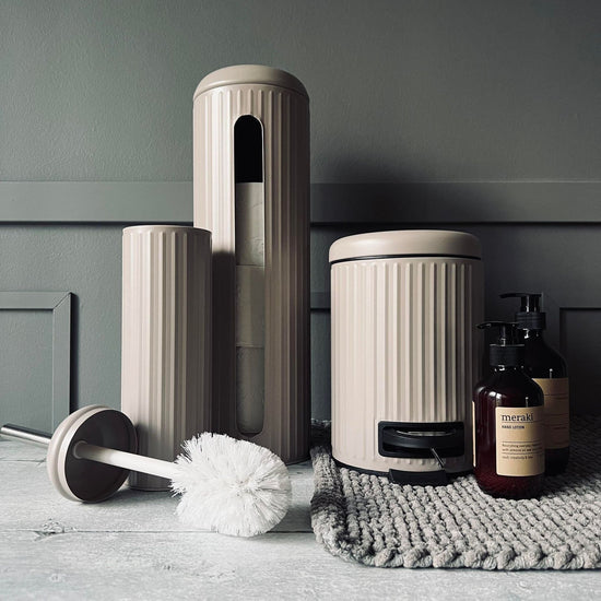 Toilet sæt med 3 dele - Beige - DEMO - VIAMAJA.DK