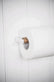 Toiletpapirholder m/trærulle - Hvid - VIAMAJA.DK