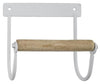 Toalettpapirholder Hvit – m/trerull